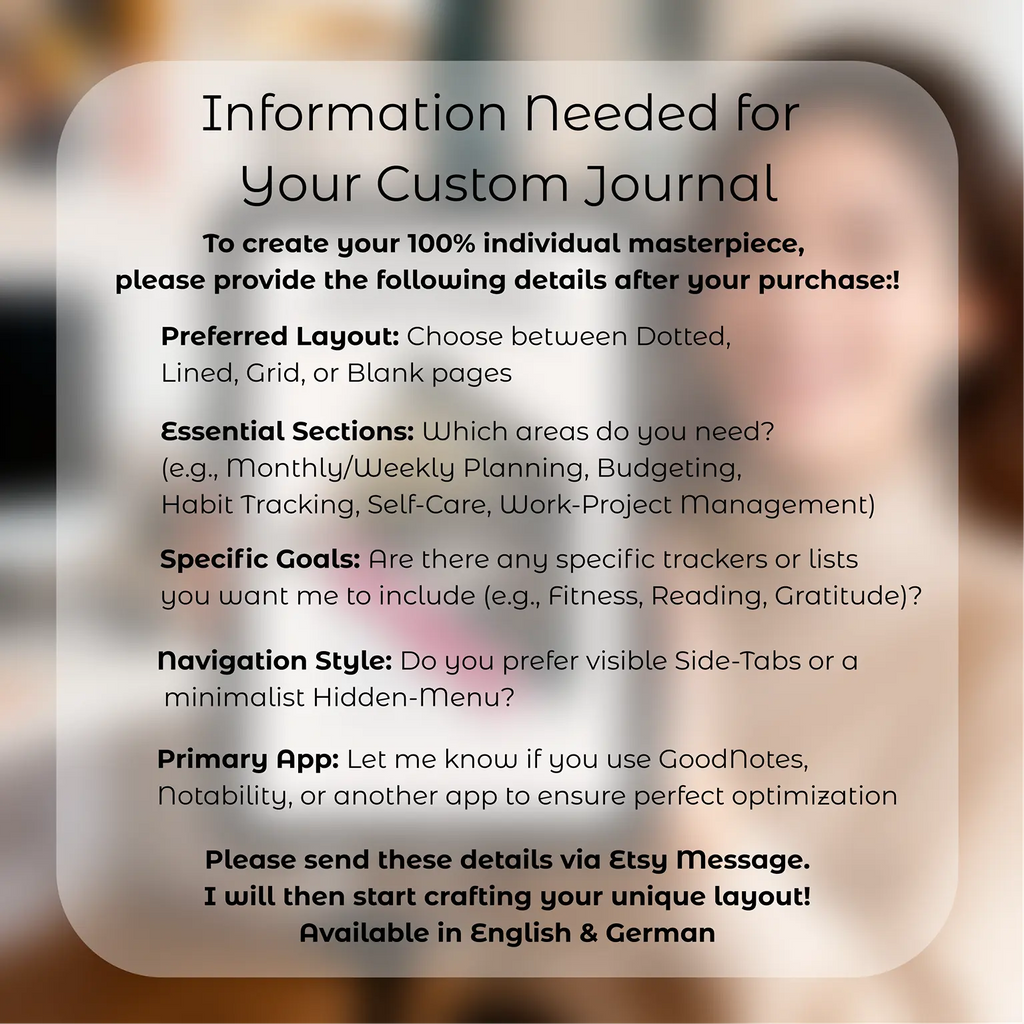 BESPOKE ARCHITECT | Fully Tailored Custom Digital Planner System UniqueVonMarcel