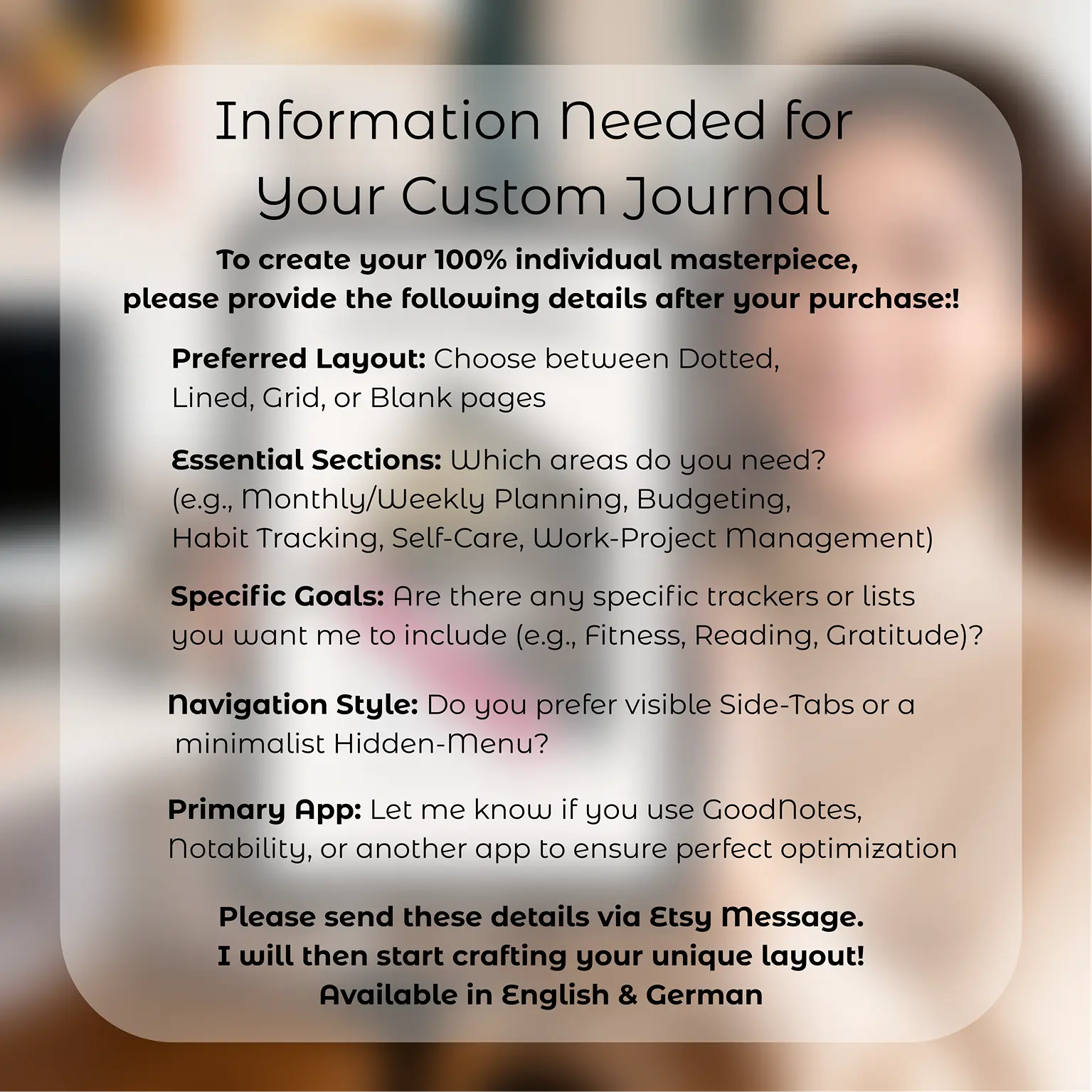 BESPOKE ARCHITECT | Fully Tailored Custom Digital Planner System UniqueVonMarcel