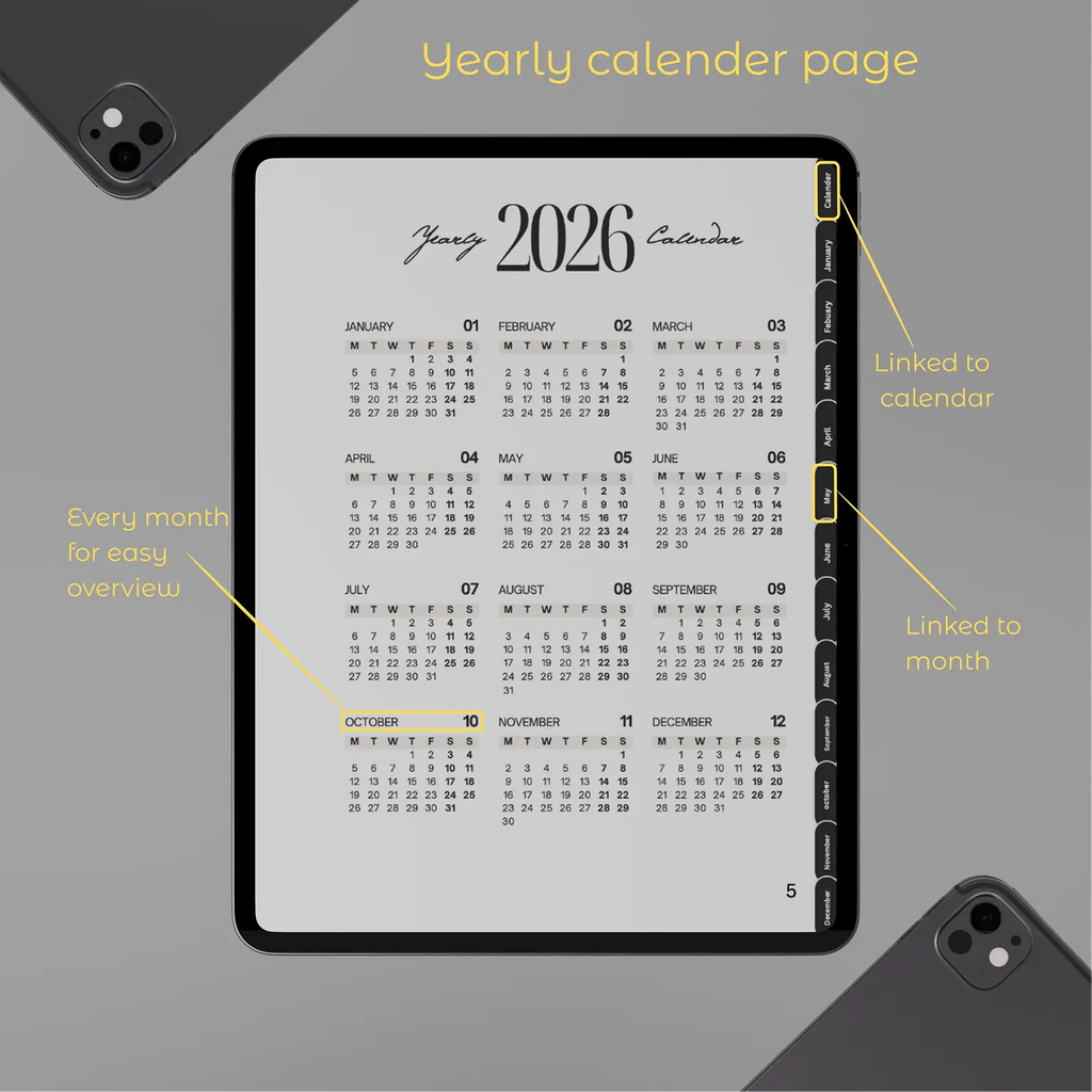 CORE 2026 | Professional Gallery-Standard Yearly Calendar System UniqueVonMarcel