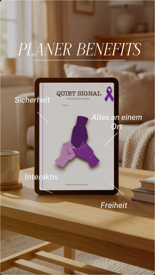 Quiet Signal DIGITAL – Hyperlinked Epilepsie Tracker & Notfallblatt (sofort zum Download)
